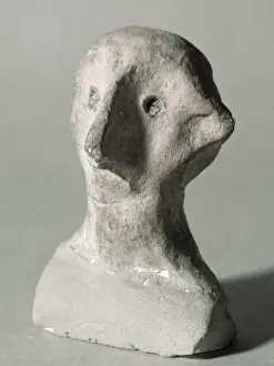 Clay Prints: Iberians. Idol. Bust in human form. From Guadix. Spain