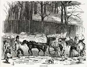 Images Dated 14th September 2017: Ice cart in London 1850