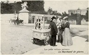 Marchand Prints: Ice Cream Seller, Paris
