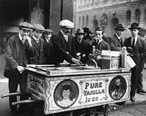 Vanilla Gallery: Ice cream vendor at time of 1911 Coronation