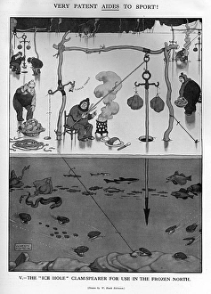 Complicated Gallery: The Ice Hole Clam Spearer by Heath Robinson