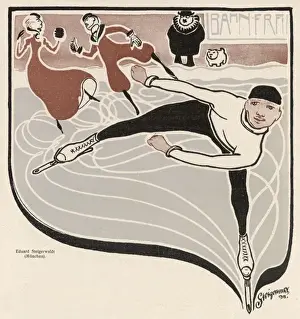 Ice skating scene