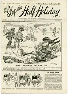 Ice Skating on Tray 1889