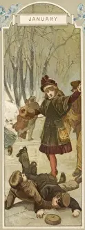 Ice Skating Tumble 1886