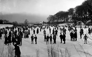 Ice skating in Winter