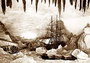 Iceberg Prints: Iceberg interior, Royal Naval Exhibition of 1891 in London