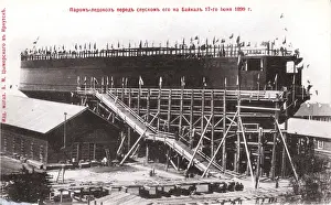 Translates Prints: The icebreaker before its launching, 17 June 1899