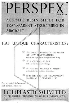 Resin Prints: ICI Perspex Acrylic Resin Sheets