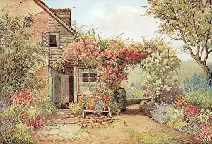 Matthews Prints: Icklesham Sussex Landscape scene England Watercolour