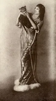 Ida Rubinstein with her pet tiger