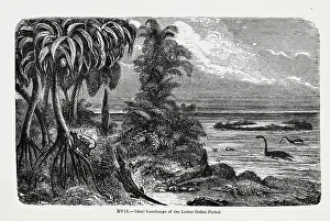 Ideal landscape of the Lower Oolite Period