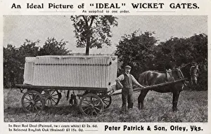 Ideal Prints: Ideal Wicket Gates - transported by horse cart - Yorkshire