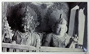 Idols Prints: Idols in monastery at Gyantse
