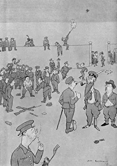 Commanded Prints: If, WW1 cartoon by H. M. Bateman, 1917