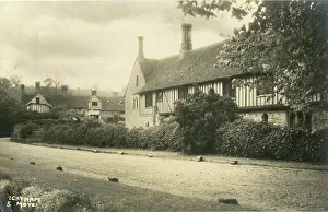 Ightham Prints: Ightham Mote and Cottages, Kent