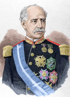 Carlist Collection: Ignacio Mara?o?a?a del Castillo (1817-1893). Colored engr
