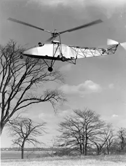 Igor Sikorsky at the controls of the Sikorsky VS-300