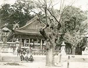 Ikuta, Kobe, Japan, temple facade