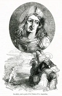 Il Garofalo, Italian artist, with figures from St Augustine Il Garofalo, Italian artist, with figures from St Augustine