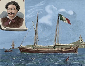 Pietro Collection: Il Leone di Caprera. Sailing schooner