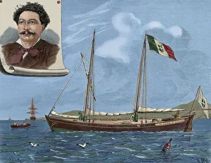 Italians Collection: Il Leone di Caprera. Sailing schooner