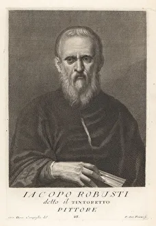 Old Master Prints: Il Tintoretto, Italian painter of the Venetian school, 1518-1594
