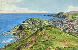 Tors Prints: Ilfracombe, Devon, viewed from the Tors