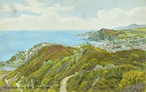 Tors Prints: Ilfracombe, North Devon, viewed from the Tors