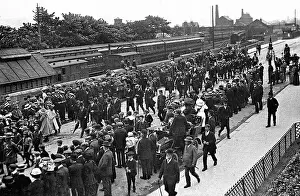 Celebration Prints: Ilkley Railway Station, Coronation celebration in 1911