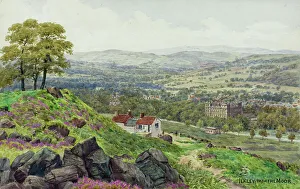 Moor Collection: Ilkley viewed from Ilkley Moor, West Yorkshire