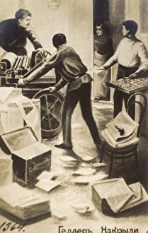 Images Dated 17th August 2016: Illegal Printing Press - Revolution of 1905 - Russia