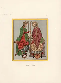 10thcentury Prints: Illuminated figures