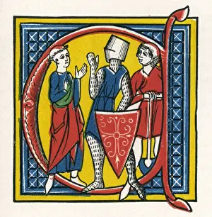 Initial Prints: Illuminated letter C