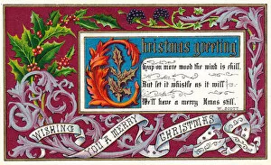 Acanthus Gallery: Illuminated manuscript style Christmas card