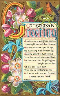 Illuminated manuscript style Christmas card