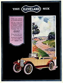 Clark Prints: An illustrated advertisement for Marcus Clark & Co