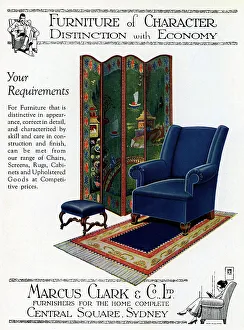 Matching Prints: An illustrated advertisement for Marcus Clark & Co