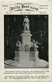 Sculptor Prints: The Illustrated Daily Postcard - Gladstone Statue