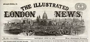 Images Dated 21st June 2016: The Illustrated London News masthead, 1858