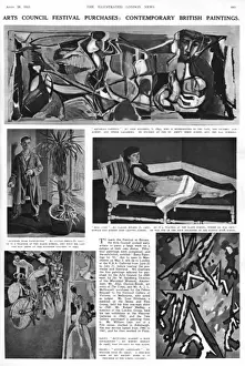 Bicyclists Prints: Illustrated London News page, 1951