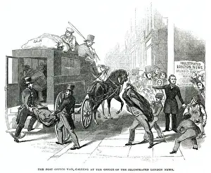 The Illustrated London News - post office van 1845