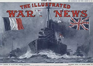 Dreadnought Gallery: Illustrated War News front cover, naval, 12 August 1914