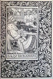 Blackbird Prints: Illustration, Four and Twenty Blackbirds