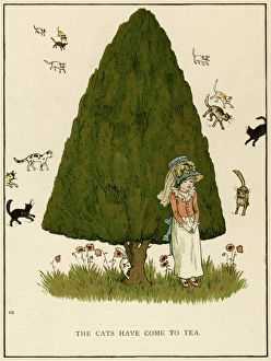 Images Dated 25th November 2011: Illustration, The Cats Have Come to Tea