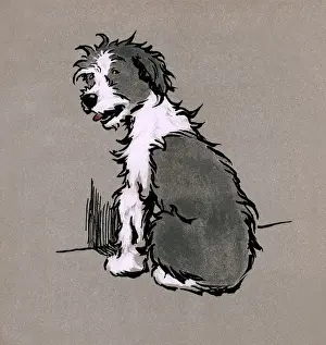 Illustration by Cecil Aldin, The Bobtail Puppy Book