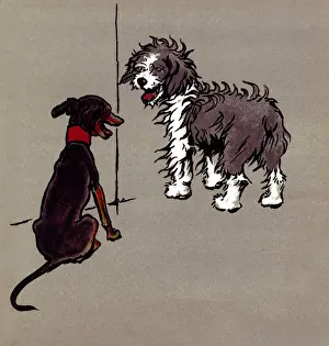 Illustration by Cecil Aldin, The Bobtail Puppy Book
