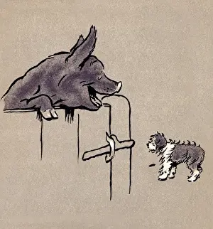 Illustration by Cecil Aldin, The Bobtail Puppy Book