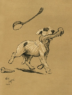 Images Dated 21st August 2015: Illustration by Cecil Aldin, A Dog Day