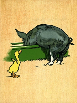 Illustration by Cecil Aldin, Farm Babies