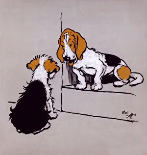 Illustration by Cecil Aldin, The Farmyard Puppies